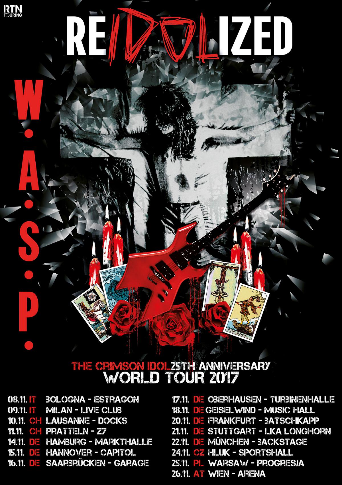 wasp re idolized tour flyer