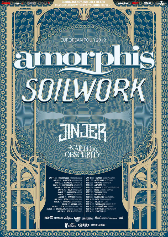 AMORPHIS SOILWORK 2018 tour