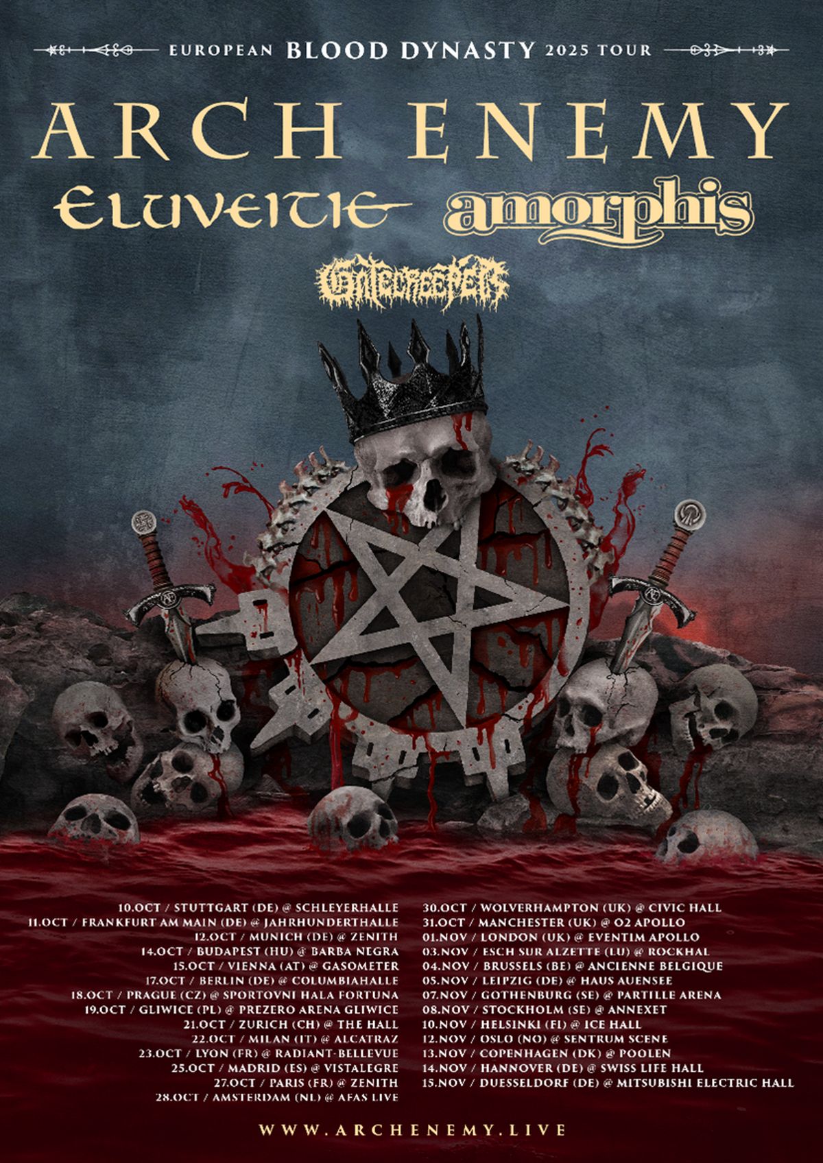 Arch Enemy Tour Poster